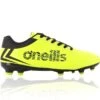 Aluna Youth Firm Ground Laced Football Boots Yellow / Black