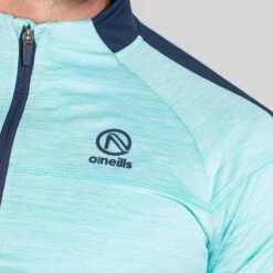 Men's Defender Brushed Half Zip Top Green / Marine / Green -underwear Zone am3a0037