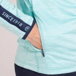 Men's Defender Brushed Half Zip Top Green / Marine / Green -underwear Zone am3a0040