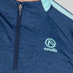 Men's Defender Brushed Half Zip Top Marine / Green / Marine -underwear Zone am3a0048 1