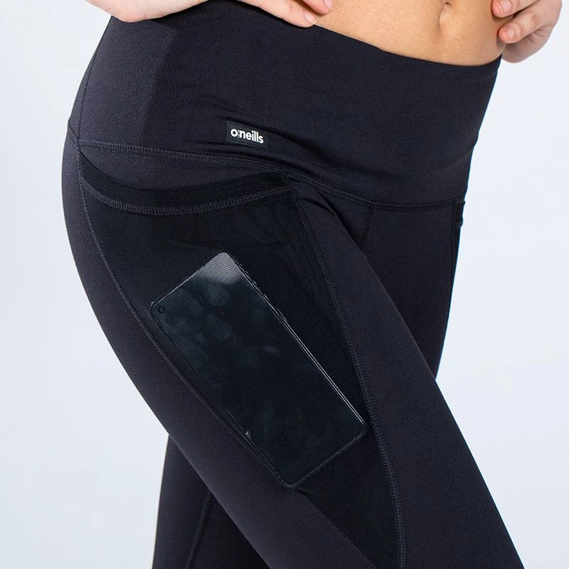 Women's Carrie Full Length Leggings Black / White 3 Women's Carrie Full Length Leggings Black / White - Image 3