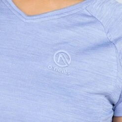 Women's Madison V-Neck T-Shirt Blue -underwear Zone am3a0086 1