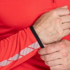 Men's Cody Half Zip Midlayer Top Red / Black / Grey -underwear Zone am3a0097 1