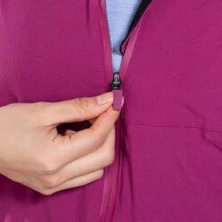 Women's Madison Hooded Rain Jacket Purple / Silver -underwear Zone am3a0098