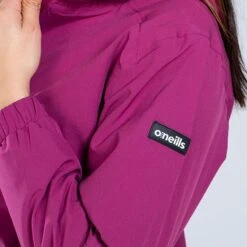 Women's Madison Hooded Rain Jacket Purple / Silver -underwear Zone am3a0100