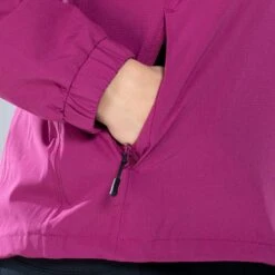 Women's Madison Hooded Rain Jacket Purple / Silver -underwear Zone am3a0103