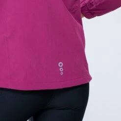 Women's Madison Hooded Rain Jacket Purple / Silver -underwear Zone am3a0111