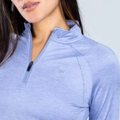 Women's Madison Brushed Half Zip Top Blue 9 Women's Madison Brushed Half Zip Top Blue -underwear Zone am3a0123