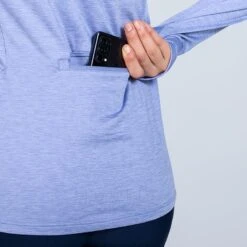 Women's Madison Brushed Half Zip Top Blue 13 Women's Madison Brushed Half Zip Top Blue -underwear Zone am3a0127