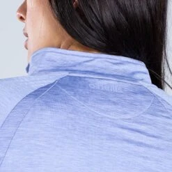 Women's Madison Brushed Half Zip Top Blue 12 Women's Madison Brushed Half Zip Top Blue -underwear Zone am3a0128