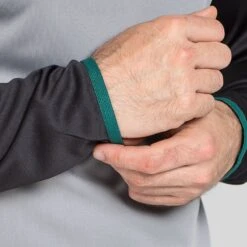 Men's Zack Half Zip Midlayer Top Grey / Black / Green 11 Men's Zack Half Zip Midlayer Top Grey / Black / Green -underwear Zone am3a0137