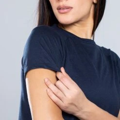 Women's Madison Cotton T-Shirt Marine 8 Women's Madison Cotton T-Shirt Marine -underwear Zone am3a0138