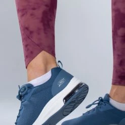 Women's Kora 7/8 Leggings Purple / Silver -underwear Zone am3a0141