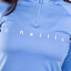 Women's Carrie Half Zip Top Blue / Marine / White -underwear Zone am3a0161