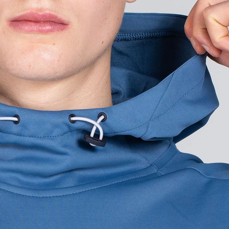 Men's Zack Fleece Pullover Hoodie Blue / Marine / Silver 4 Men's Zack Fleece Pullover Hoodie Blue / Marine / Silver - Image 4