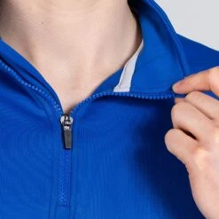 Men's Zack Half Zip Top Royal / Silver -underwear Zone am3a0297