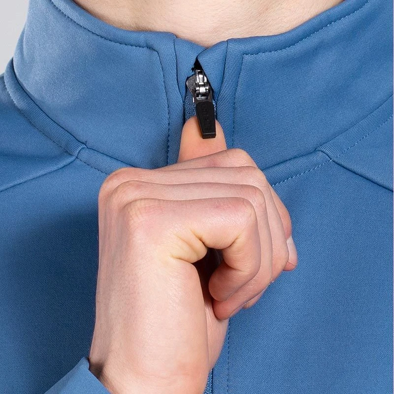 Men's Zack Technical Fleece Half Zip Top Blue / Silver 3 Men's Zack Technical Fleece Half Zip Top Blue / Silver - Image 3