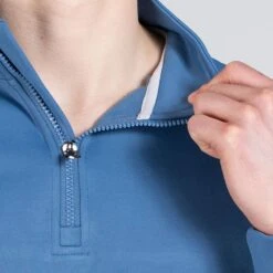 Men's Zack Technical Fleece Half Zip Top Blue / Silver 10 Men's Zack Technical Fleece Half Zip Top Blue / Silver -underwear Zone am3a0309