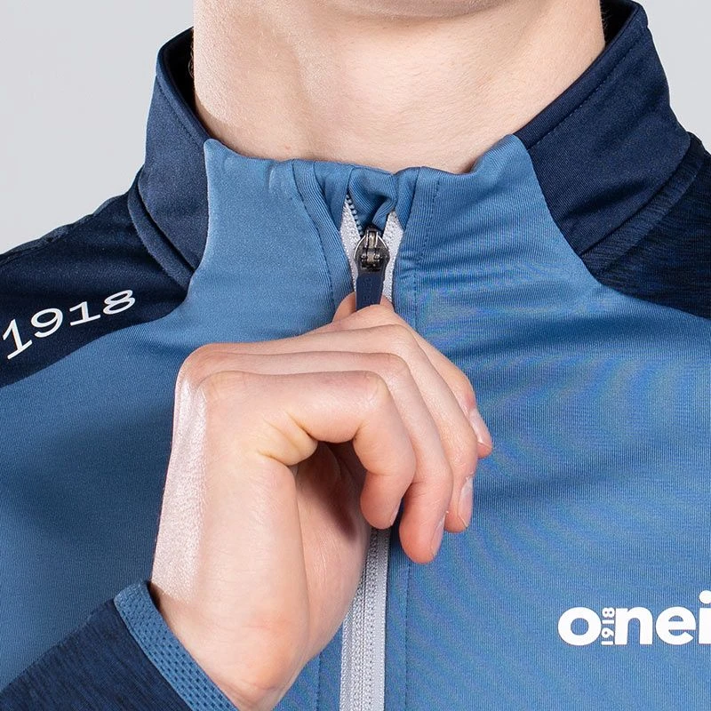 Men's Zack Brushed Half Zip Top Blue / Marine 3 Men's Zack Brushed Half Zip Top Blue / Marine - Image 3