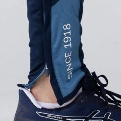 Men's Zack Brushed Skinny Tracksuit Bottoms Marine / Blue / Silver -underwear Zone am3a0344