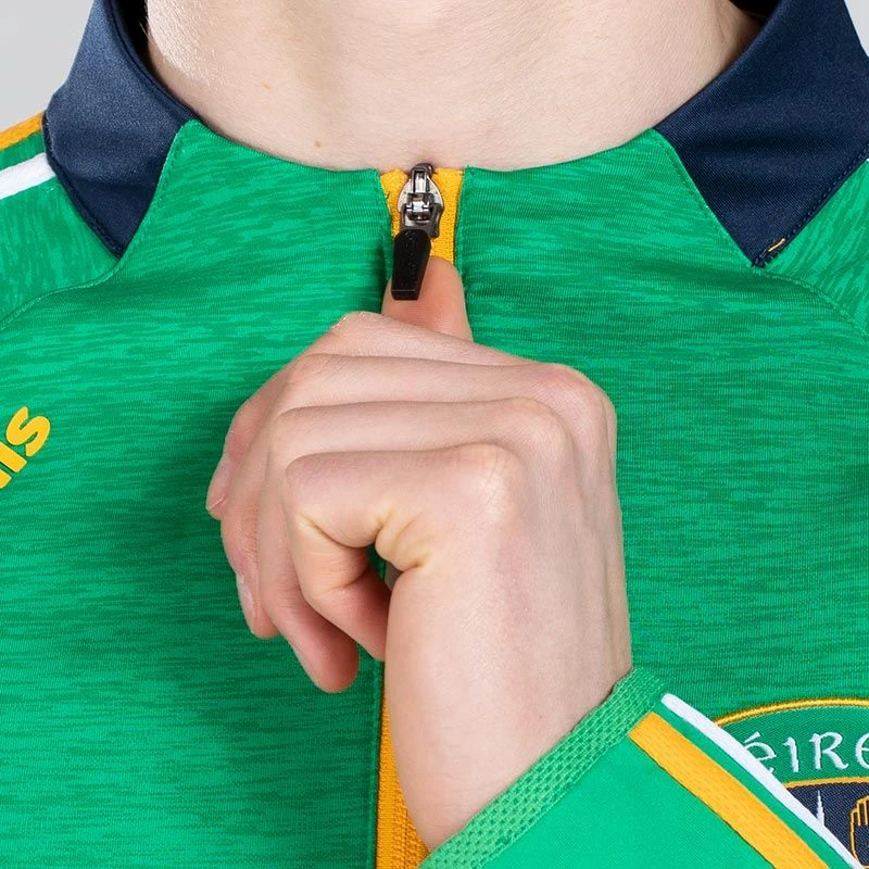 Men's Ohio Éire Brushed Half Zip Top Green / Marine / Amber 3 Men's Ohio Éire Brushed Half Zip Top Green / Marine / Amber - Image 3