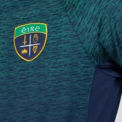 Men's Ohio Éire Brushed Half Zip Top Marine / Green / Amber -underwear Zone am3a0394