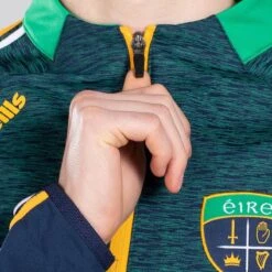 Men's Ohio Éire Brushed Half Zip Top Marine / Green / Amber -underwear Zone am3a0397