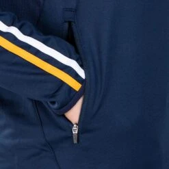 Men's Ohio Éire Brushed Half Zip Top Marine / Green / Amber -underwear Zone am3a0398