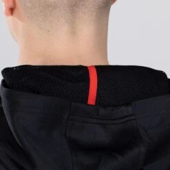 Men's Cody Hybrid Pullover Hoodie Black / Red / Grey -underwear Zone am3a0414