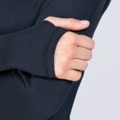 Women's Freya Half Zip Black / Rose Gold -underwear Zone am3a0718