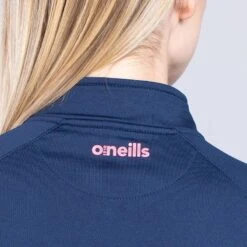 Women's Dolmen Brushed Half Zip Top Marine / Pink / Purple -underwear Zone am3a0799