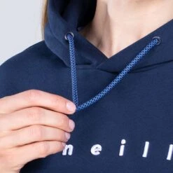 Women's Carrie Fleece Pullover Hoodie Marine / Blue / White -underwear Zone am3a0842