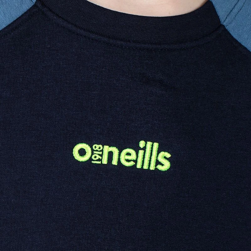 Kids’ Darragh Crew Neck Fleece Sweatshirt Marine / Blue / Green 3 Kids’ Darragh Crew Neck Fleece Sweatshirt Marine / Blue / Green - Image 3