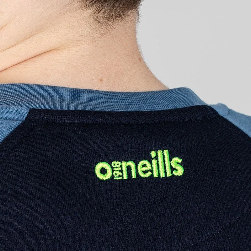 Kids’ Darragh Crew Neck Fleece Sweatshirt Marine / Blue / Green 5 Kids’ Darragh Crew Neck Fleece Sweatshirt Marine / Blue / Green - Image 5