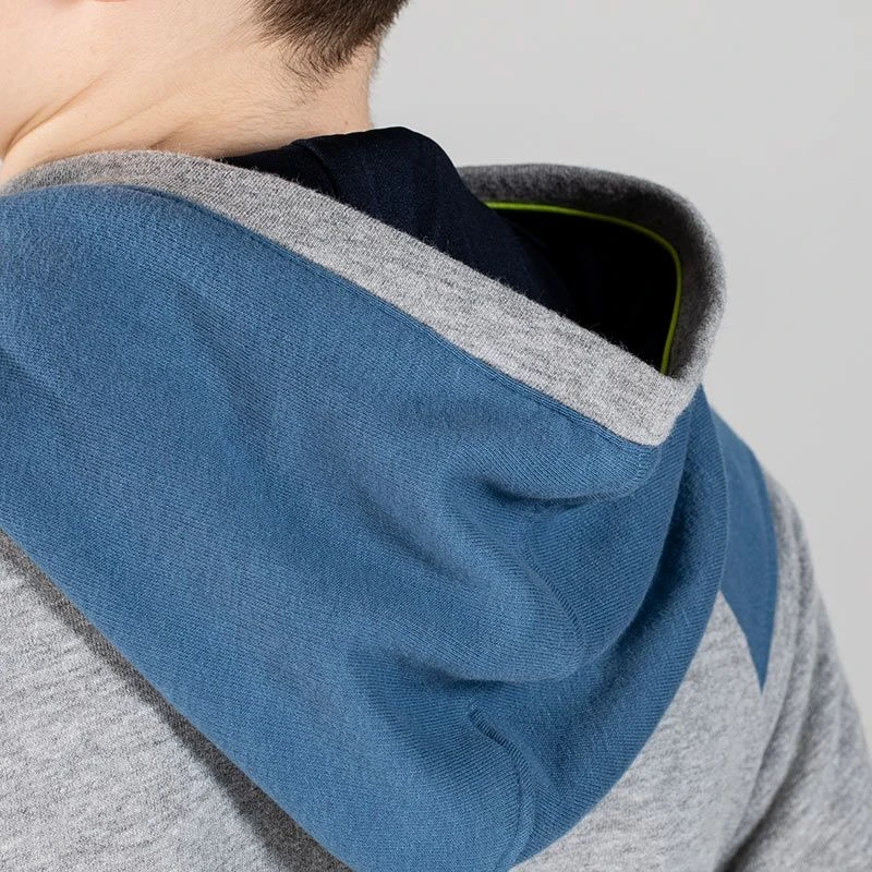 Kids' Daragh Full Zip Hoodie Blue / Grey / Marine 6 Kids' Daragh Full Zip Hoodie Blue / Grey / Marine - Image 6