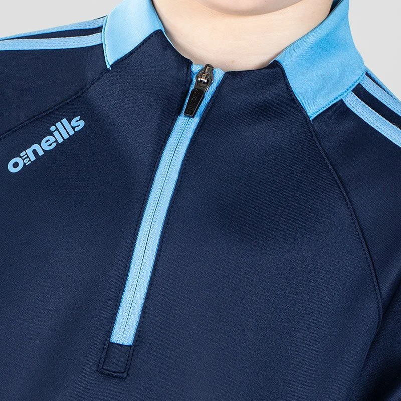 Kids' Ohio Hybrid Half Zip Top Marine / Sky 3 Kids' Ohio Hybrid Half Zip Top Marine / Sky - Image 3