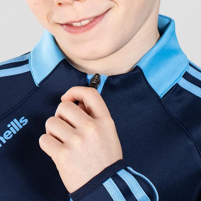 Kids' Ohio Hybrid Half Zip Top Marine / Sky 4 Kids' Ohio Hybrid Half Zip Top Marine / Sky - Image 4