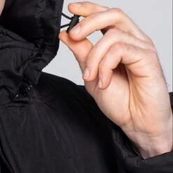 Men's Galaxy Hooded Sub Coat Black -underwear Zone am3a1652