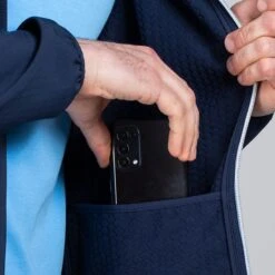 Men's Idaho Soft Shell Full Zip Jacket Marine -underwear Zone am3a1672