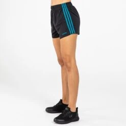 Women's Madison Mourne Shorts Black / Peacock Blue -underwear Zone am3a8790
