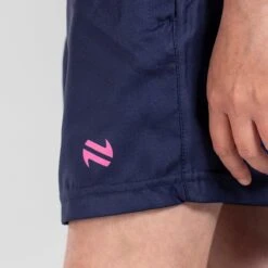 Kids' Carly Woven Leisure Shorts Marine / Pink -underwear Zone am3a9661