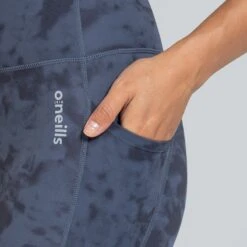 Women's Kora 7/8 Leggings Marine / Silver -underwear Zone am3a9947