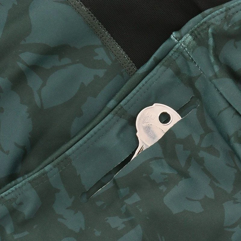 Women's Arabella 7/8 Length Tights Green / Gold 7 Women's Arabella 7/8 Length Tights Green / Gold - Image 7