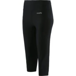 Women's Ariana Capri Leggings Black / Silver