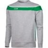 Men's Auckland Fleece Crew Neck Sweatshirt Grey / Green / White