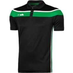 Men's Auckland Polo Shirt Black / Emerald / White