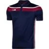 Kids' Auckland Polo Shirt Marine / Maroon / White