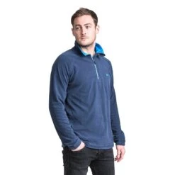Trespass Men's Half Zip Microfleece Blackford Navy -underwear Zone blackford maflmfn10001 na1 m15