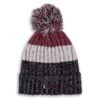 Bowen Bobble Hat Marine White Maroon