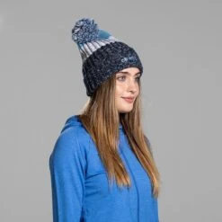 Bowen Bobble Hat Marine White Sky -underwear Zone bowen bobble hat marl mar wht sky 2